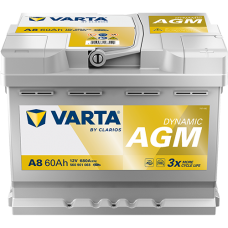 BATERIA VARTA 60 AMP + DIR - AGM - A8
